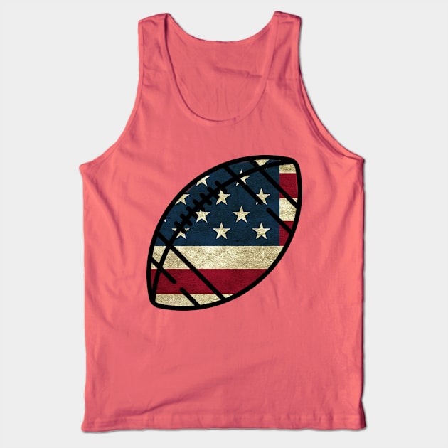 American Flag Football Tank Top by KayBee Gift Shop